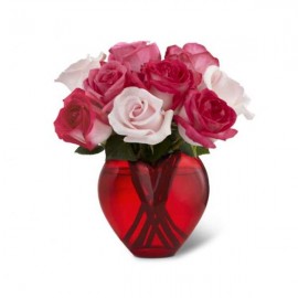 Le bouquet de rose de la St-Valentin 
